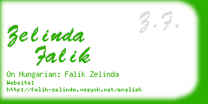 zelinda falik business card
